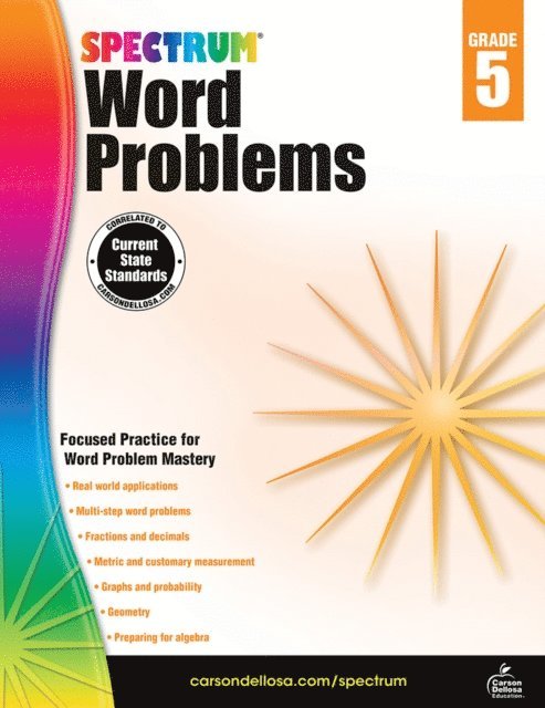 Spectrum - Word Problems, Grade 5, E-bok