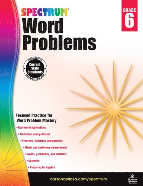 Spectrum - Word Problems, Grade 6, E-bok