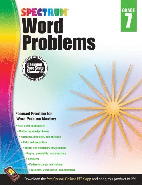 Spectrum - Word Problems, Grade 7, E-bok