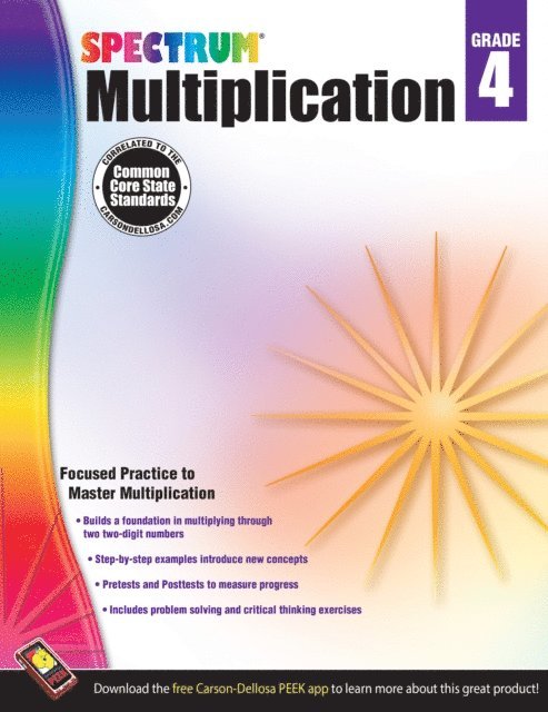Spectrum - Multiplication, Grade 4, E-bok