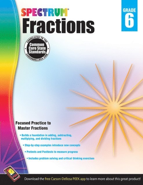 Spectrum - Fractions, Grade 6, E-bok