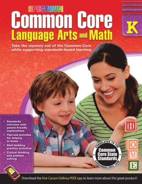 Spectrum - Common Core Language Arts and Math, Grade K, E-bok