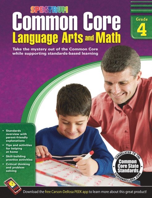 Spectrum - Common Core Language Arts and Math, Grade 4, E-bok