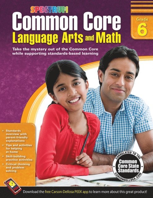 Spectrum - Common Core Language Arts and Math, Grade 6, E-bok