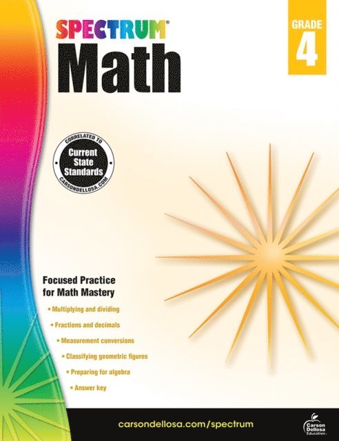 Spectrum - Spectrum Math Workbook, Grade 4, E-bok