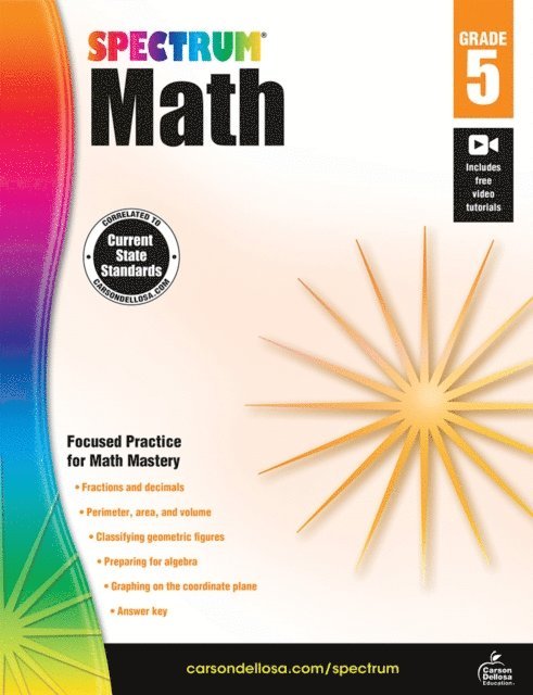 Spectrum - Spectrum Math Workbook, Grade 5, E-bok