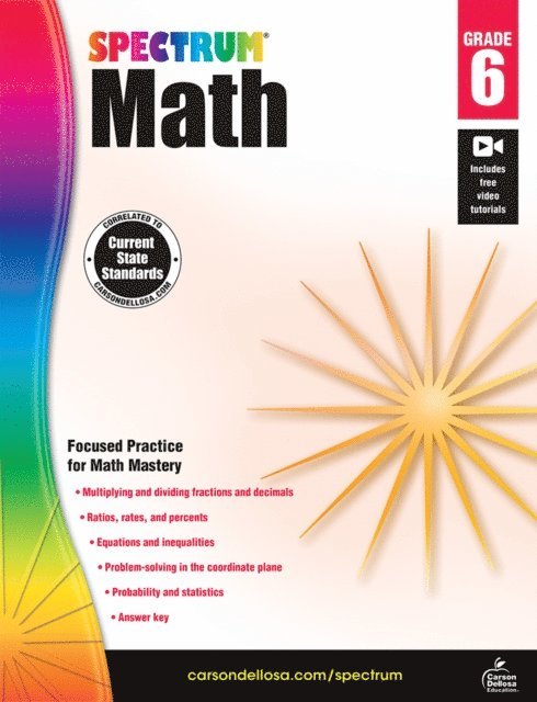 Spectrum - Spectrum Math Workbook, Grade 6, E-bok