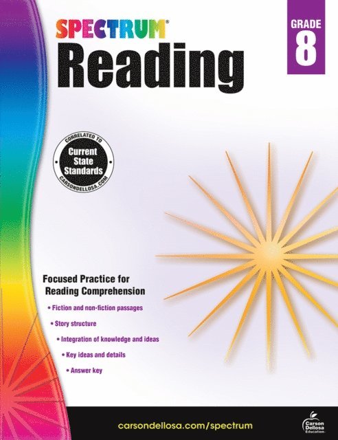 Spectrum - Spectrum Reading Workbook, Grade 8, E-bok