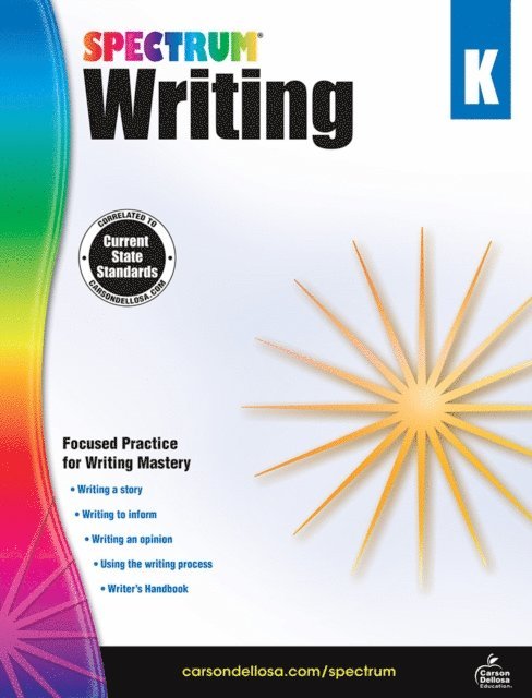 Spectrum - Spectrum Writing, Grade K, E-bok