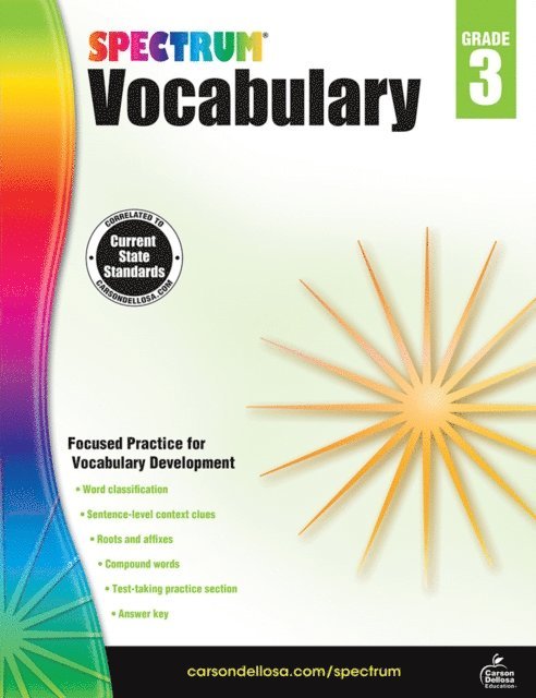 Spectrum - Spectrum Vocabulary, Grade 3, E-bok