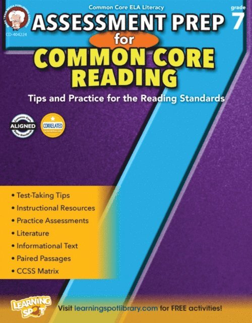 Suzanne Myers, Schyrlet Cameron - Assessment Prep for Common Core Reading, Grade 7, E-bok
