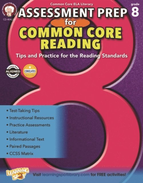 Suzanne Myers, Schyrlet Cameron - Assessment Prep for Common Core Reading, Grade 8, E-bok