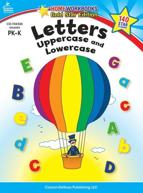 Letters: Uppercase and Lowercase, Grades PK - K