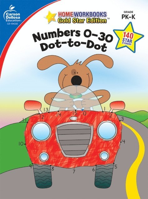 Numbers 0-30: Dot-to-Dot, Grades PK - K