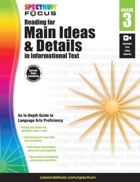 Carson Dellosa Education, Spectrum - Spectrum Reading for Main Ideas and Details in Informational Text, E-bok
