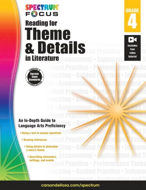 Carson Dellosa Education, Spectrum - Spectrum Reading for Theme and Details in Literature, E-bok