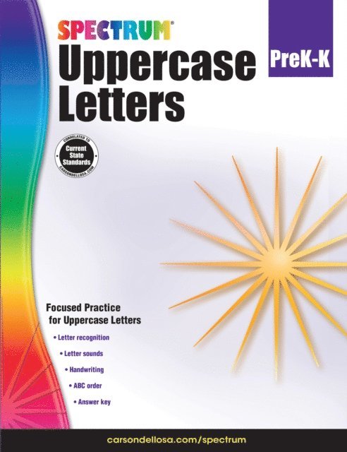Carson Dellosa Education, Spectrum - Uppercase Letters, Grades PK - K, E-bok