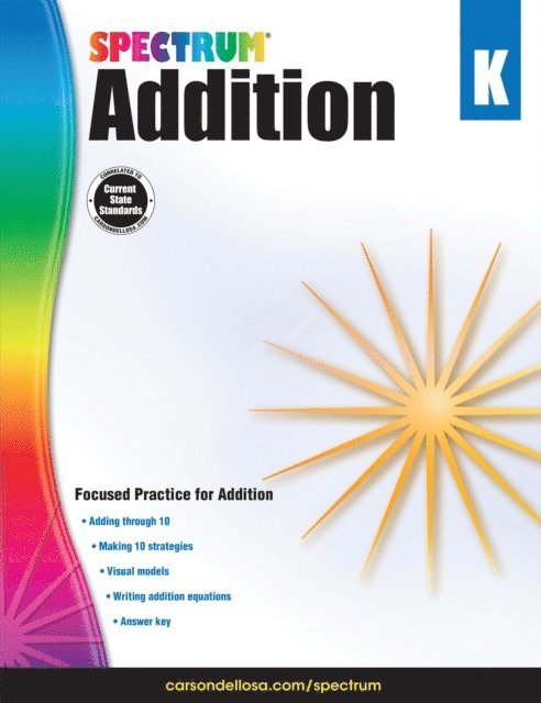 Carson Dellosa Education, Spectrum - Addition, Grade K, E-bok