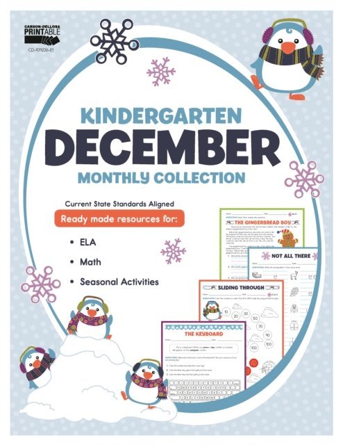 December Monthly Collection, Grade K, E-bok