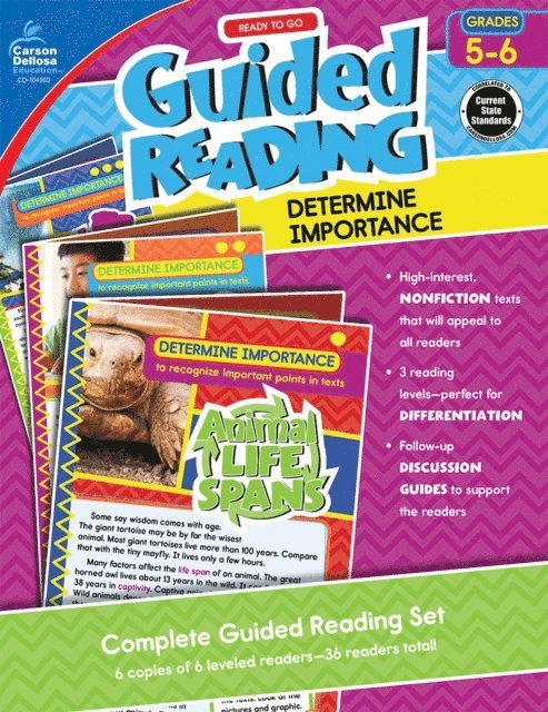 Nancy Rogers Bosse - Ready to Go Guided Reading: Determine Importance, Grades 5 - 6, E-bok