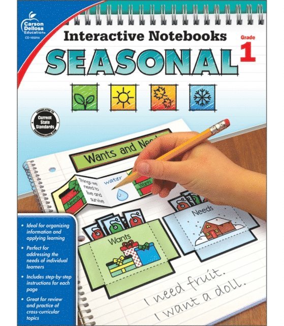 Parthemore, Angela Triplett - Interactive Notebooks Seasonal, Grade 1, E-bok