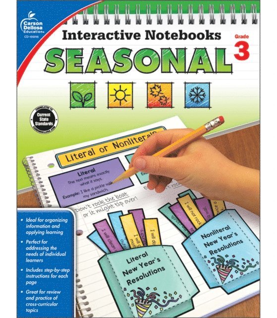 Christine Schwab - Interactive Notebooks Seasonal, Grade 3, E-bok