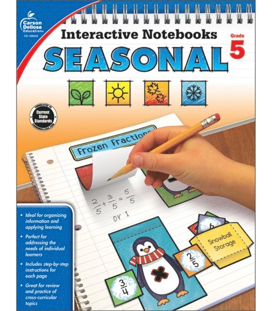 Christine Schwab, Elise Craver - Interactive Notebooks Seasonal, Grade 5, E-bok