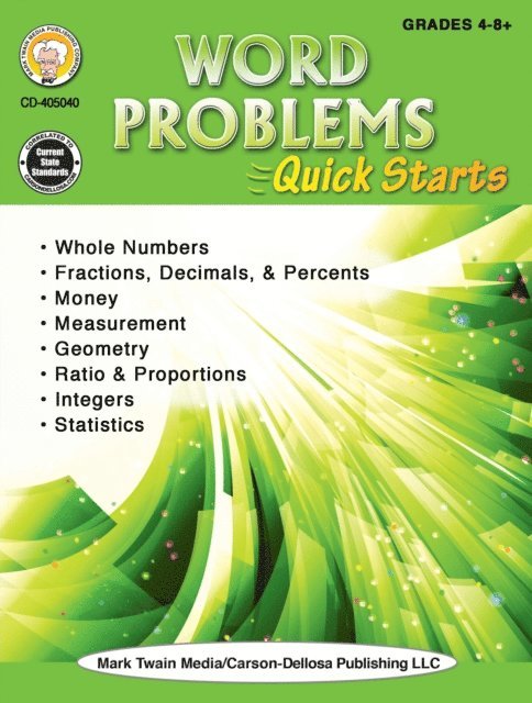 Anne L. Steele - Word Problems Quick Starts Workbook, E-bok. Tillgänglighet: Lägg i varukorg