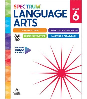 Spectrum, Carson Dellosa Education, Kristina Biddle - Spectrum Language Arts Workbook Grade 6, Häftad