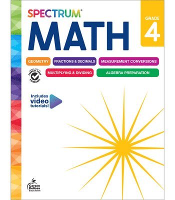 Spectrum, Carson Dellosa Education - Spectrum Math Workbook Grade 4, Häftad