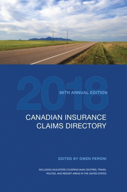 Gwen Peroni - Canadian Insurance Claims Directory 2018, E-bok