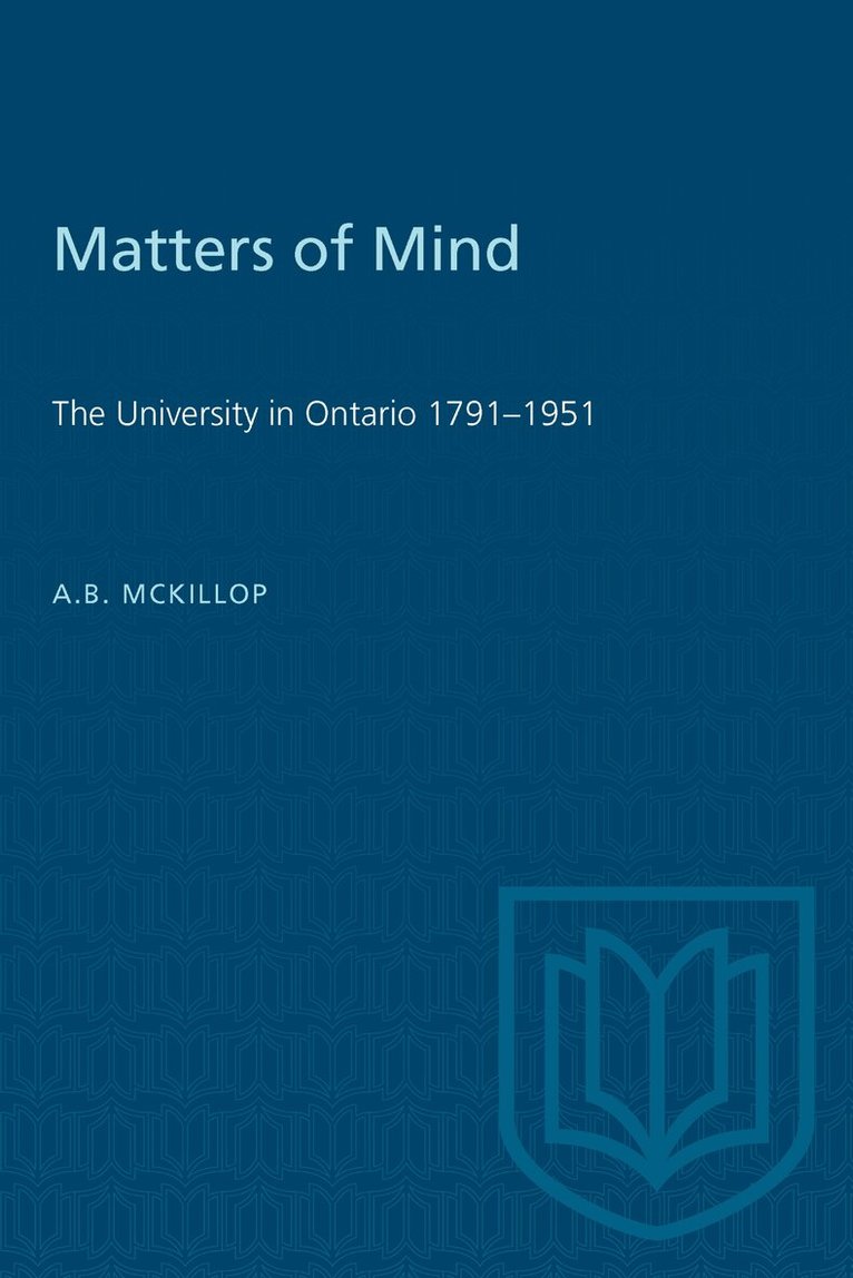 A.B. McKillop - Matters of Mind, E-bok