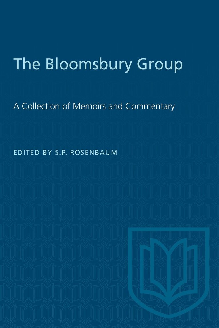 S.P. Rosenbaum - Bloomsbury Group, E-bok