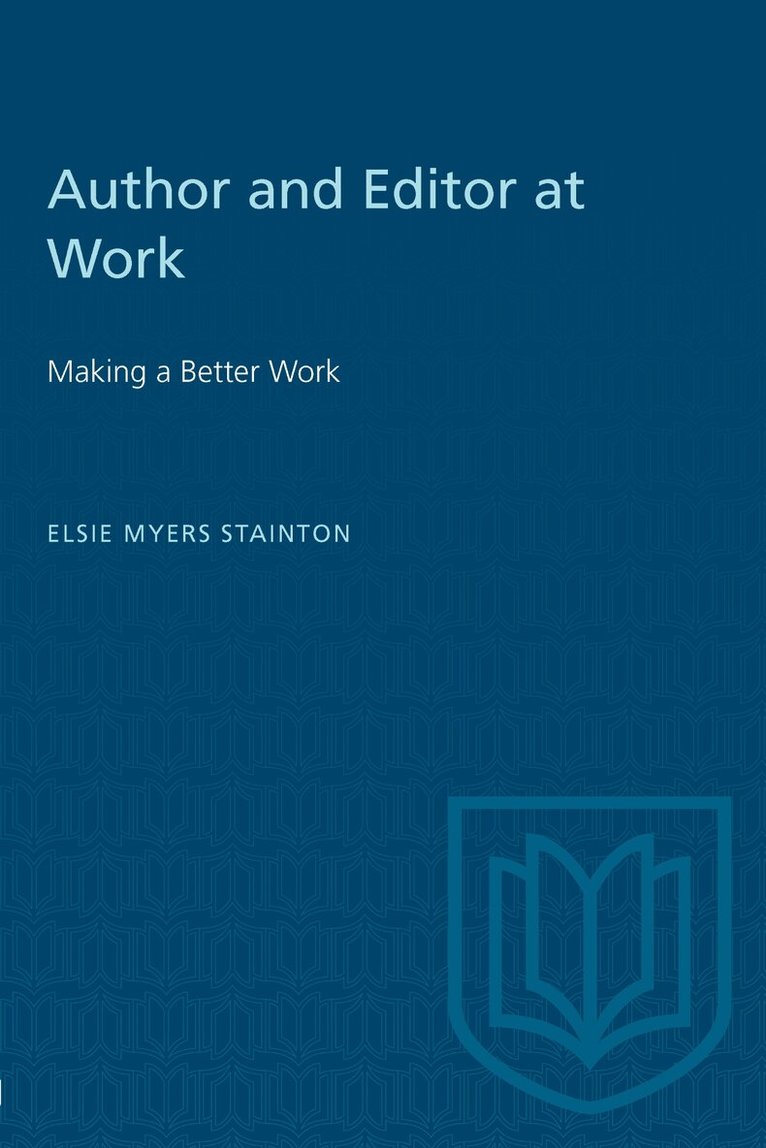 Elsie Myers Stainton - Author and Editor at Work, E-bok. Tillgänglighet: Lägg i varukorg
