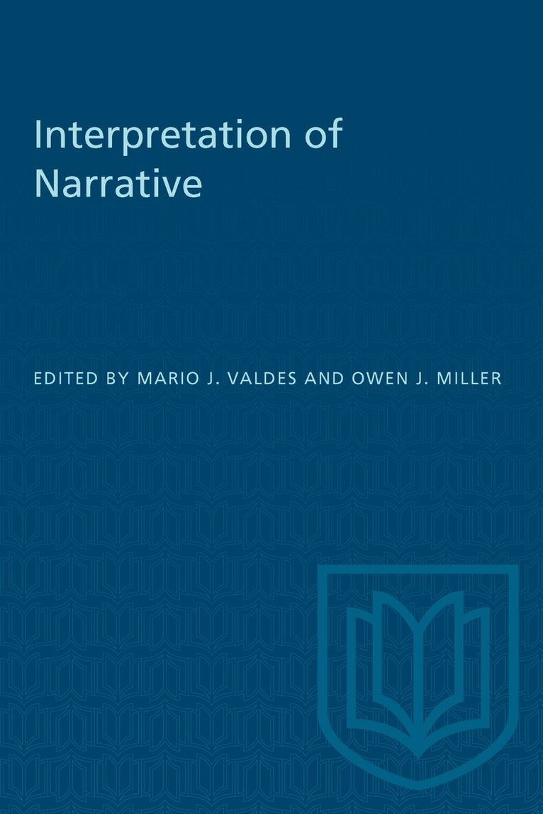 Mario Valdes, Owen Miller - Interpretation of Narrative, E-bok