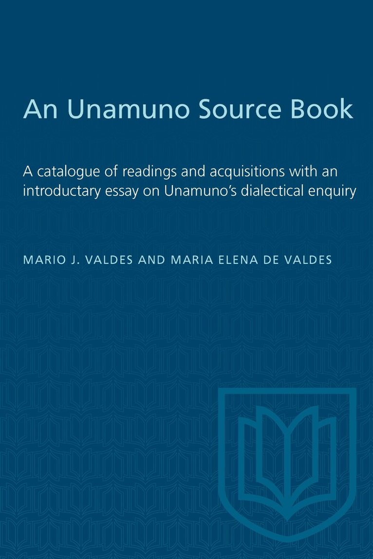 Mario Valdes, Maria Elena de Valdes - Unamuno Source Book, E-bok