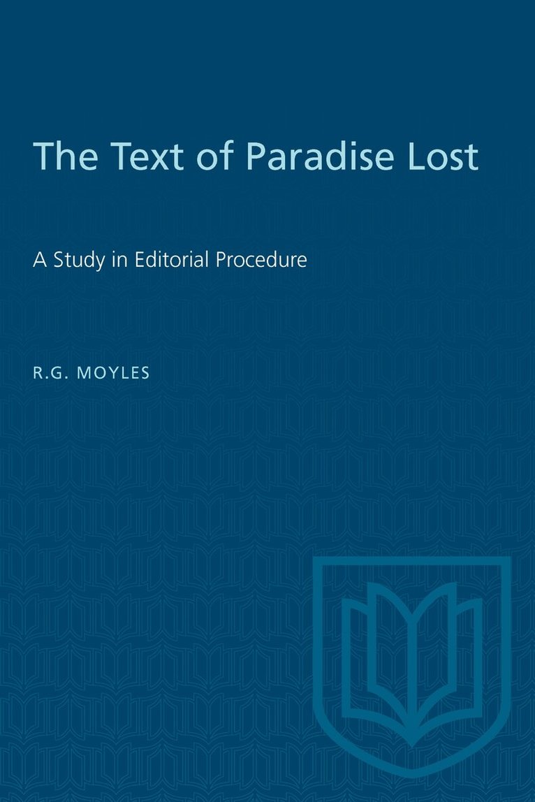 R.G. Moyles - Text of Paradise Lost, E-bok