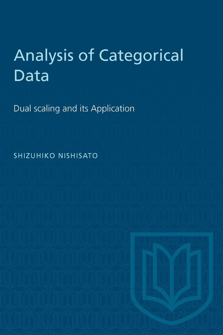 Shizuhiko Nishisato - Analysis of Categorical Data, E-bok