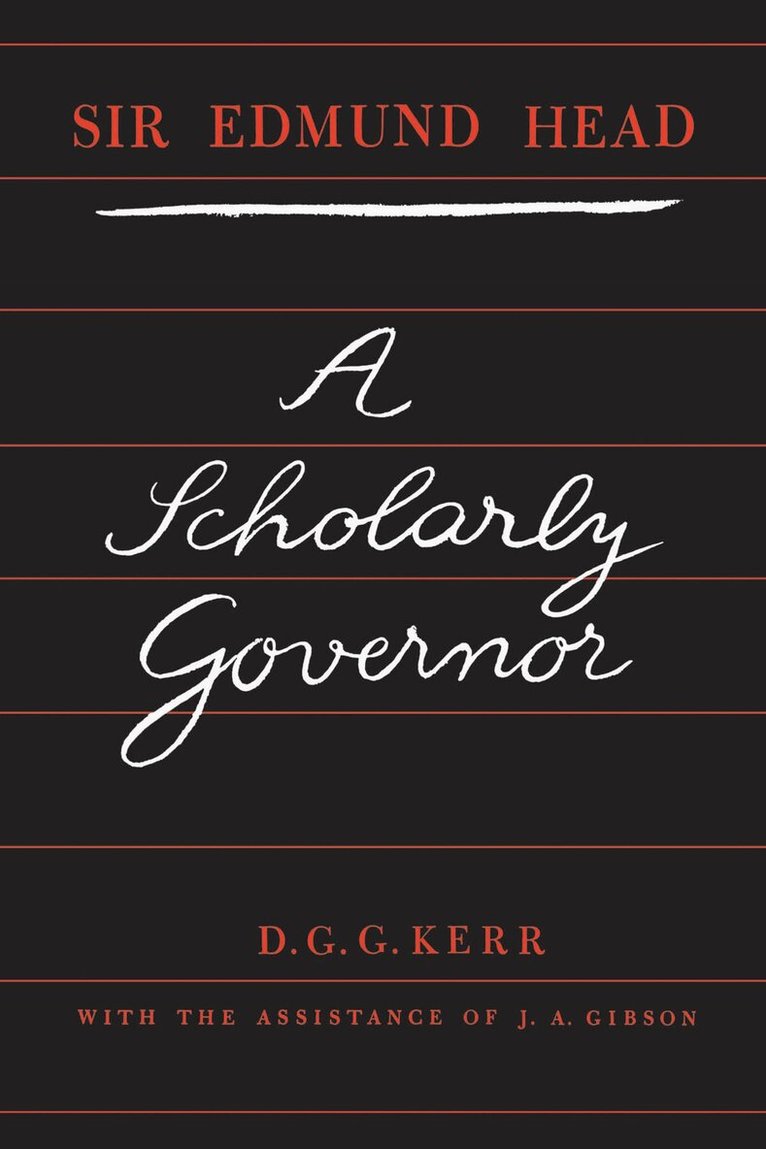 Donald Kerr - Sir Edmund Head, E-bok