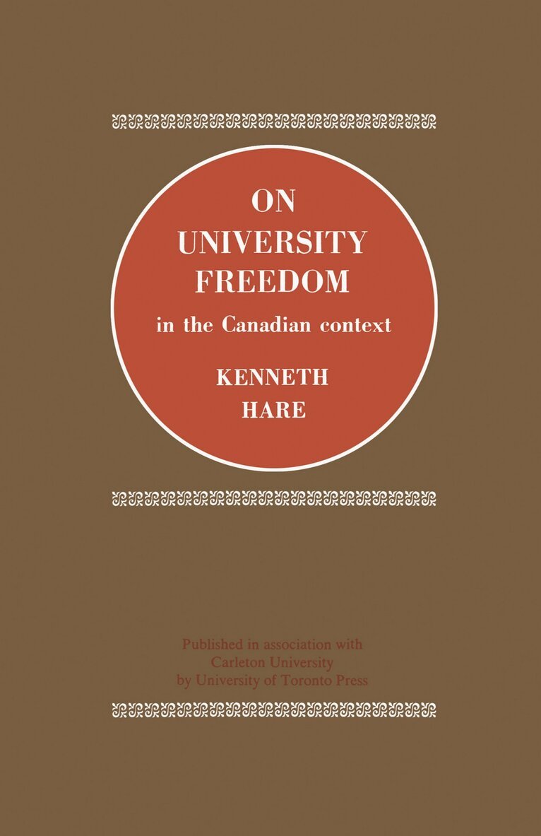 Kenneth Hare - On University Freedom in the Canadian Context, E-bok