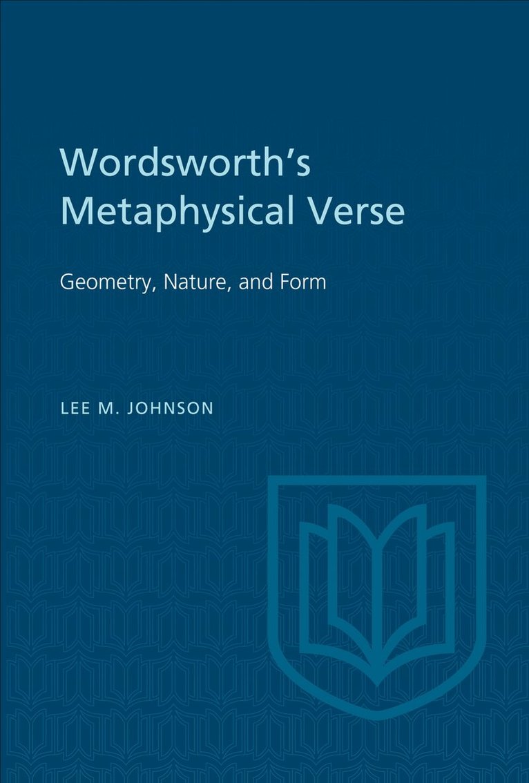 Lee Johnson - Wordsworth's Metaphysical Verse, E-bok