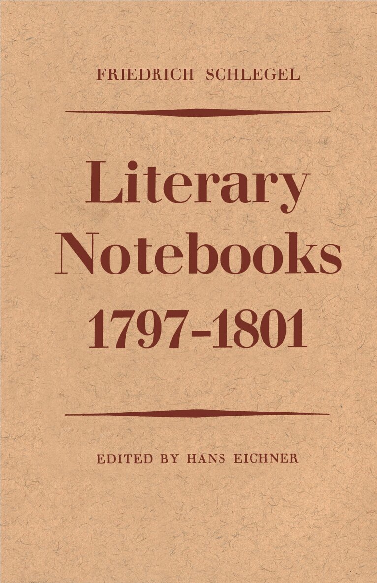 Hans Eichner - Friedrich Schlegel, E-bok