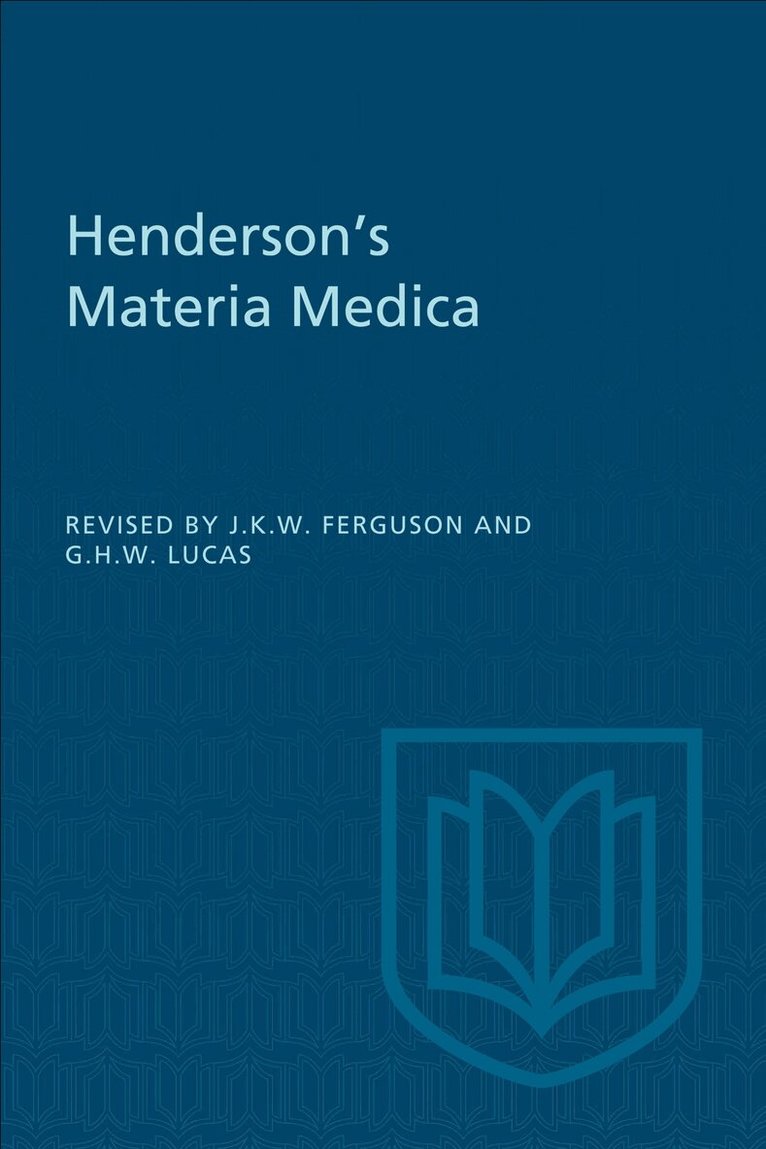 Henderson's Materia Medica, E-bok