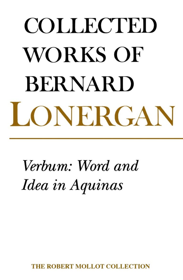 Bernard Lonergan, Frederick Crowe, S.J., Robert Doran, S.J. - Verbum, E-bok