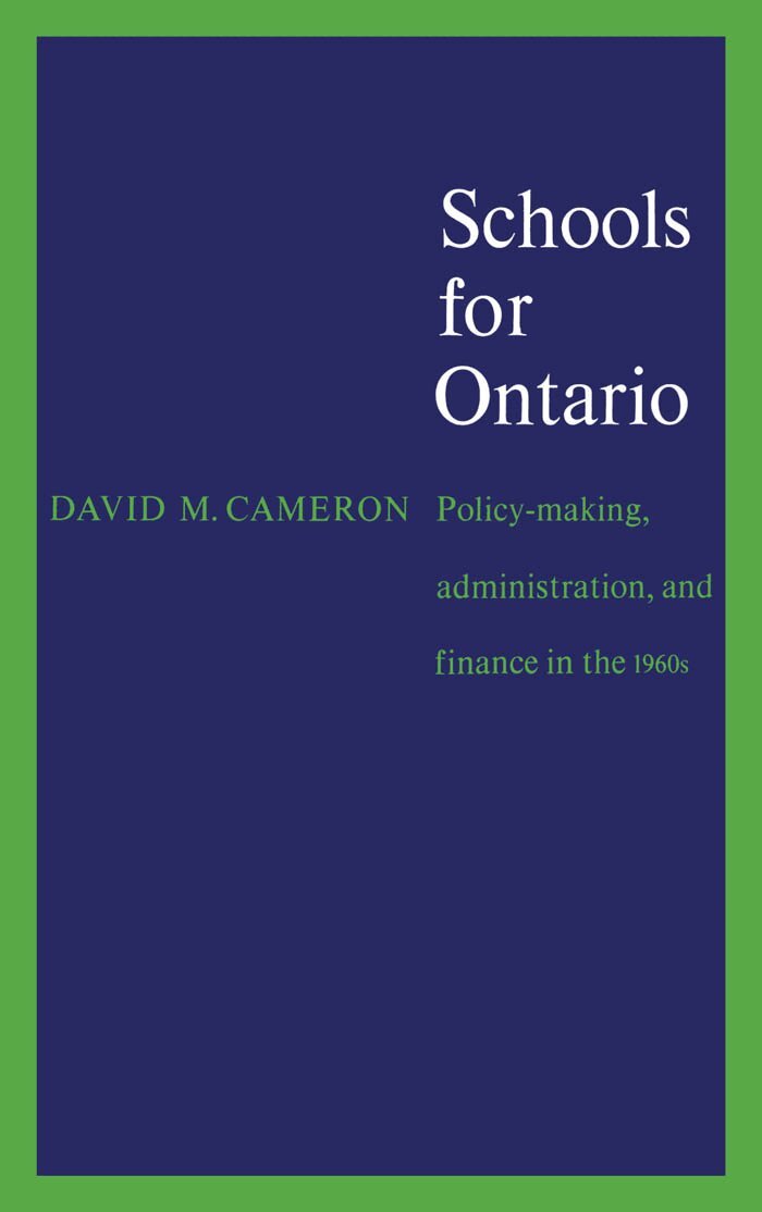 David Cameron - Schools for Ontario, E-bok