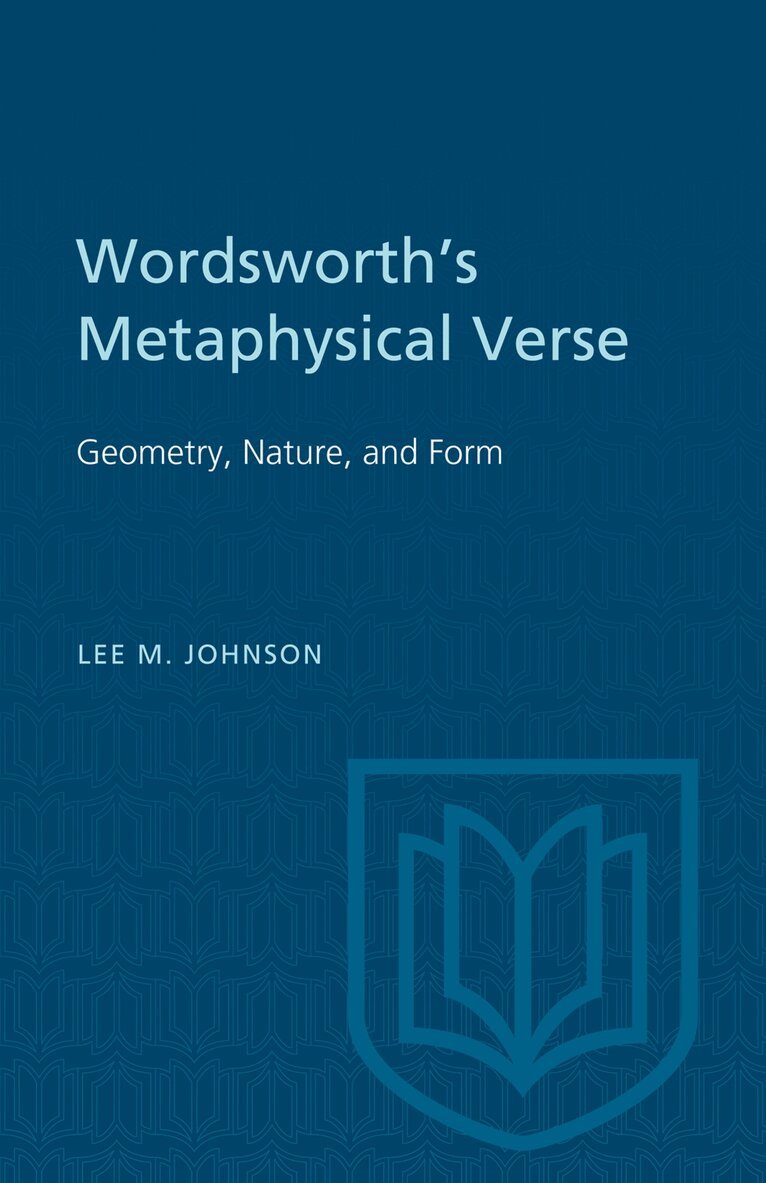 Lee Johnson - Wordsworth's Metaphysical Verse, E-bok