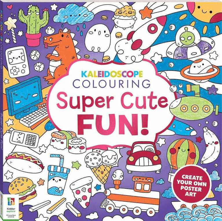 Hinkler Pty Ltd - Kaleidoscope Colouring: Super Cute Fun, Häftad. Tillgänglighet: Tillfälligt slut