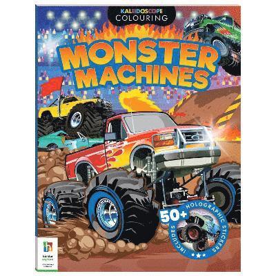 Hinkler Pty Ltd - Kaleidoscope Sticker Colouring Monster Trucks, Häftad