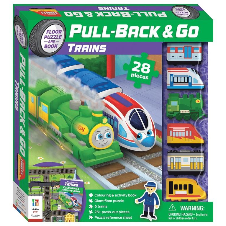 Hinkler Pty Ltd - Pull Back & Go: Trains, Övrigt. Tillgänglighet: Lägg i varukorg