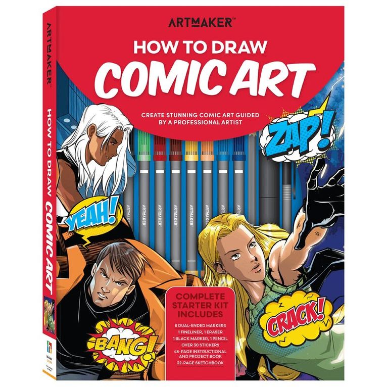 Hinkler Pty Ltd - Art Maker How to Draw Comic Art Kit, Övrigt. Tillgänglighet: Lägg i varukorg